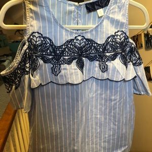 Open shoulder dressy top from Francesca’s
